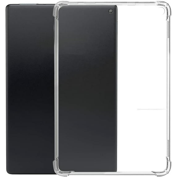 BISEN For Amazon Fire HD 10 Plus (11th Gen, 2021) Case, Clear TPU Protective Cover Armor, Shock Adsorption, Drop Protection, Lifetime Protection
