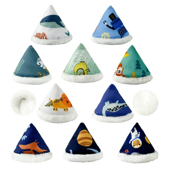 BISENKID Coral Velvet Pee Covers Baby Boy New Technology Fabric Reusable Pee Cap Diaper Changing Accessory for Boys 10 Packs