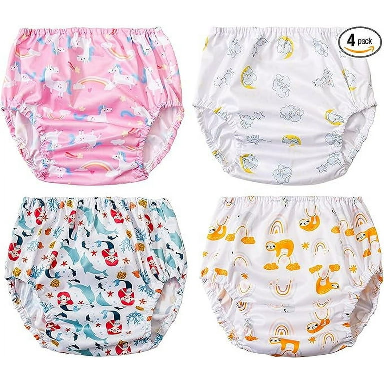 BISENKID Waterproof Diaper Cover for Plastic Pants for Toddlers