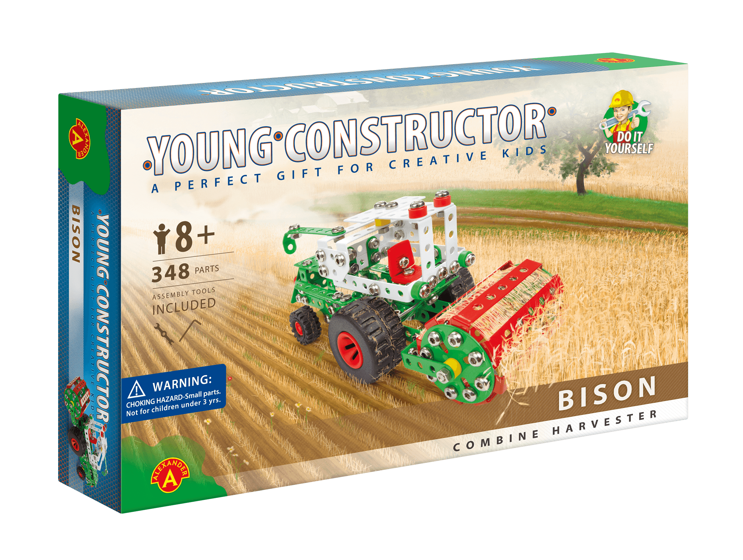 Alexander Bison Combine Harvester Erector Set - 348 Pieces