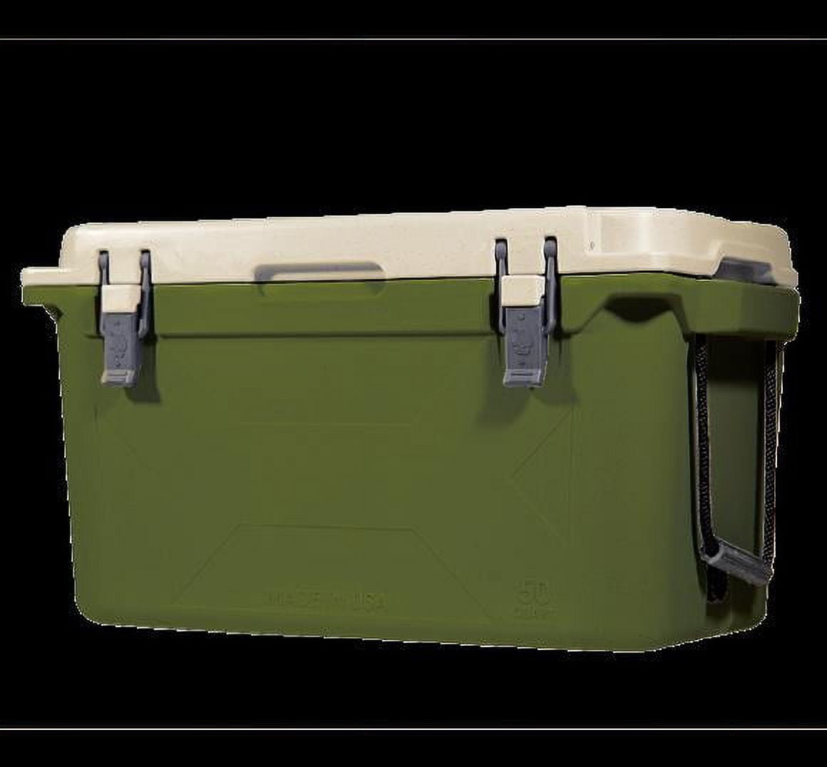 BISON COOLERS Medium 50 Quart Rotomolded Cooler Box for Beer, Liquid or