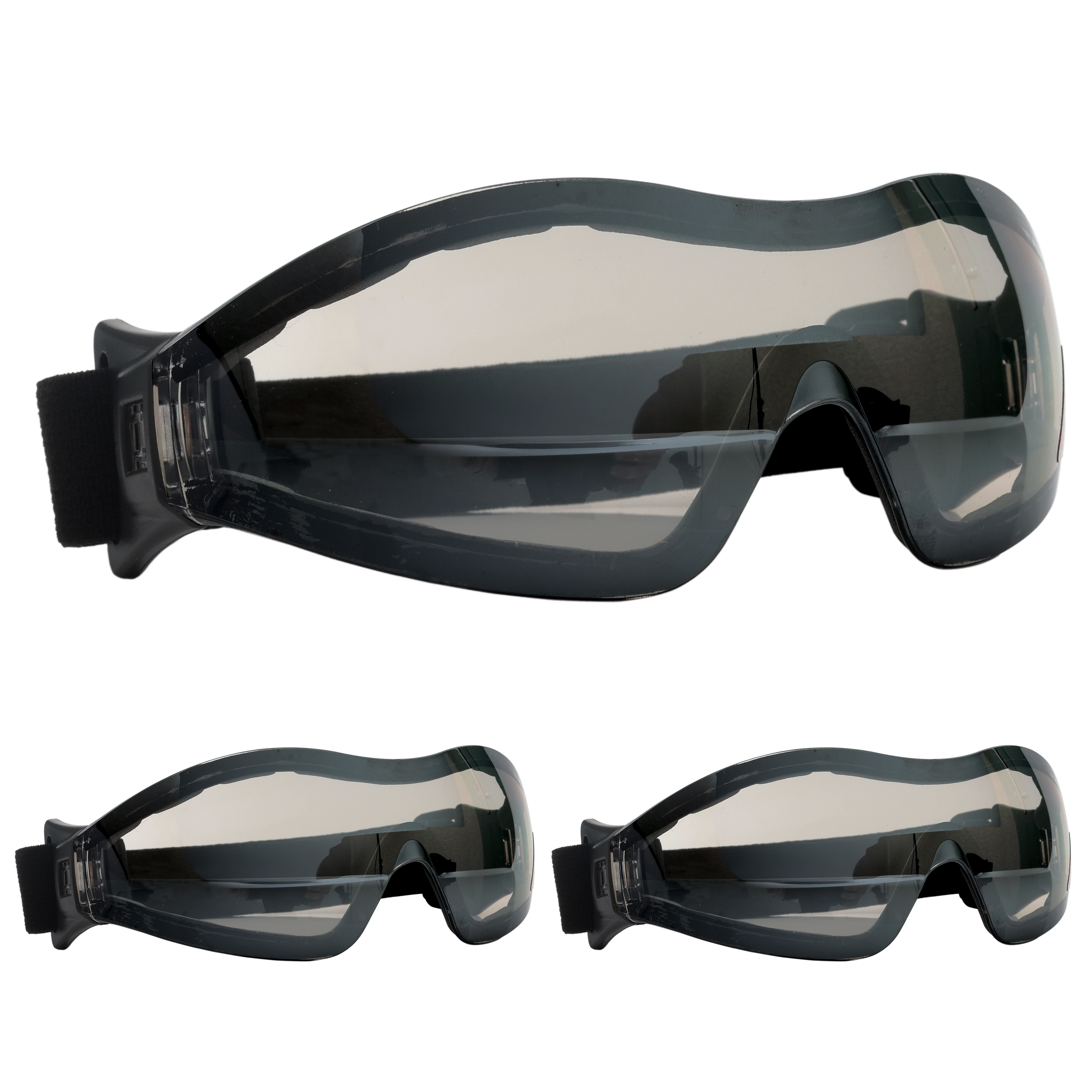 BISON LIFE Mirage Vented Safety Goggles with Adjustable Elastic Band ...