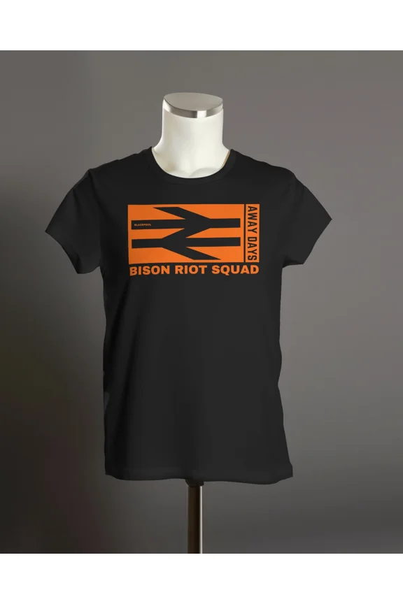 BISON RIOT SQUAD Away Days T-Shirt | Blackpool Hooligans Muckers Seaside Mafia