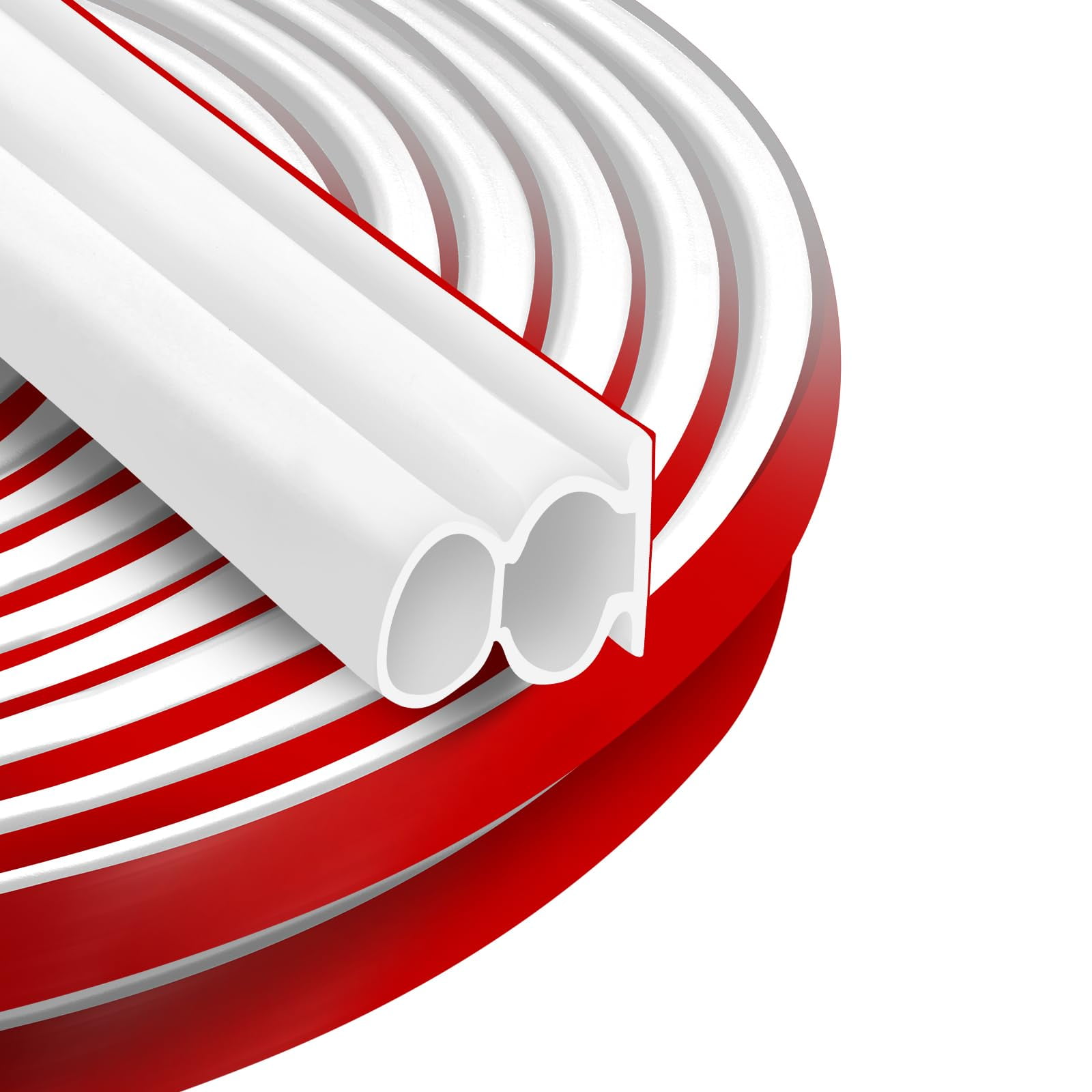 BISOTHAI 19.7 Feet Rubber Weather Stripping Door Seal Large Gap, Extra