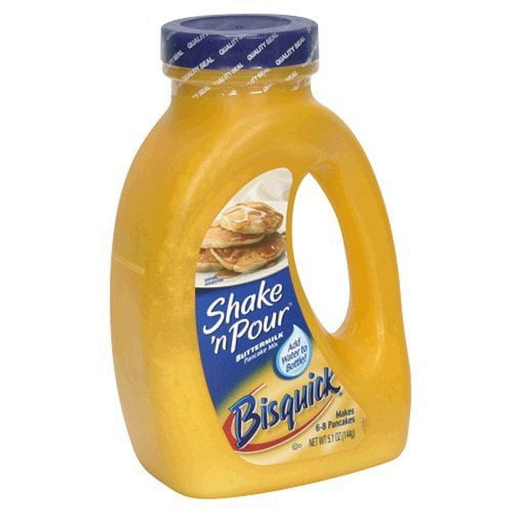 BISQUICK SHAKE N POUR BUTTERMILK PANCAKE MIX PACK OF 8 (5.1 oz bottles