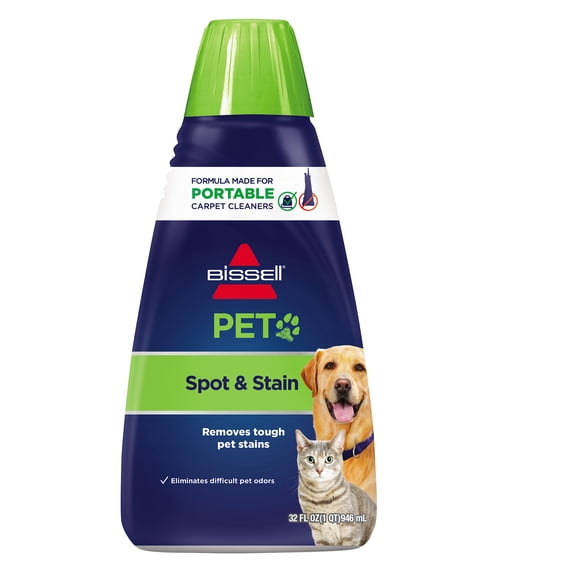 BISSELL Advanced Pet Spot & Stain 32 fl oz. Formula for Portable Carpet Cleaners 74R7V