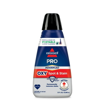 BISSELL Advanced Pro Oxy Spot and Stain with StainProtect® 32oz., Portable Deep Cleaner Formula, Fresh Scent, used for Carpet, Upholstery, and Auto, used to Remove Tough Stains, 2038W, 32 oz