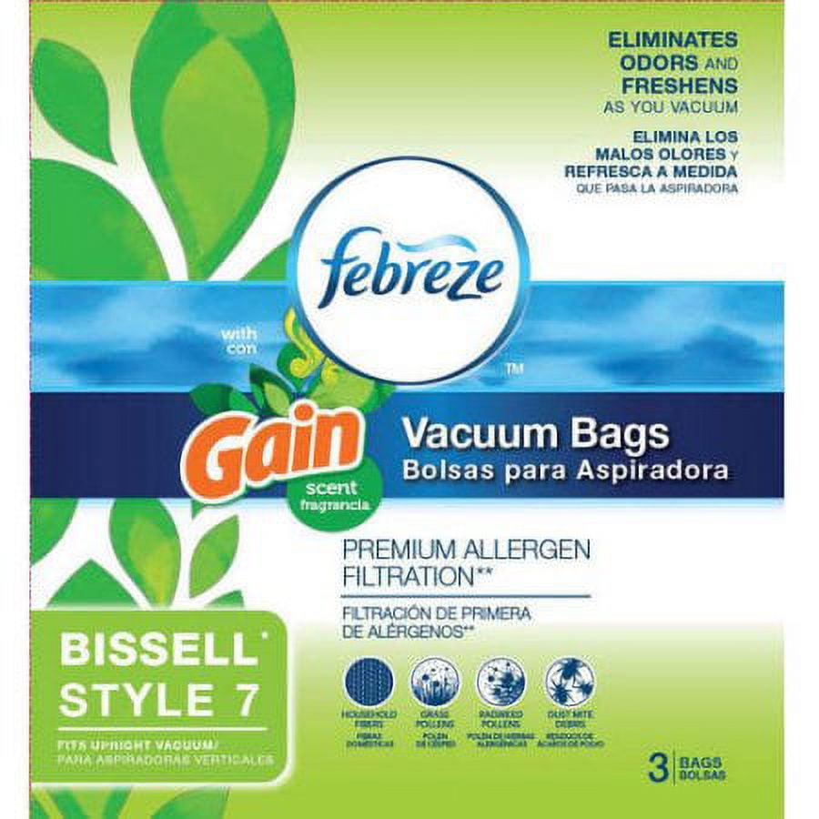 BISSELL Febreze Style 7-Bag with Gain Scent, 17F9G, includes 6 bags