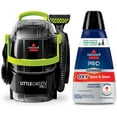 thumbnail interactive-video image 1 of BISSELL Little Green Pro Portable Carpet Cleaner, 2505 & BISSELL Advanced Pro Oxy Spot & Stain Formula for Portable Spot Cleaners, 32 oz., 2038W, 1 of 6