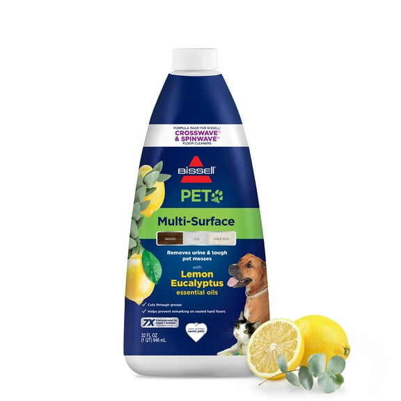 BISSELL PET Multi-Surface Floor Formula, Lemon Eucalyptus 32 oz 3444