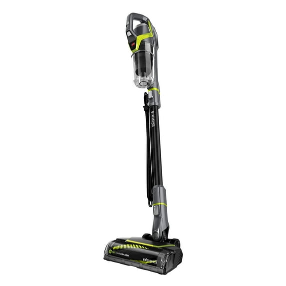 BISSELL Pet Hair Eraser Slim Corded Stick Vacuum, Carpet, Area Rugs, Hard Floor, Upholstery, Lightweight, Swivel Steering, Tangle-Free Brish Roll, 3875, Black