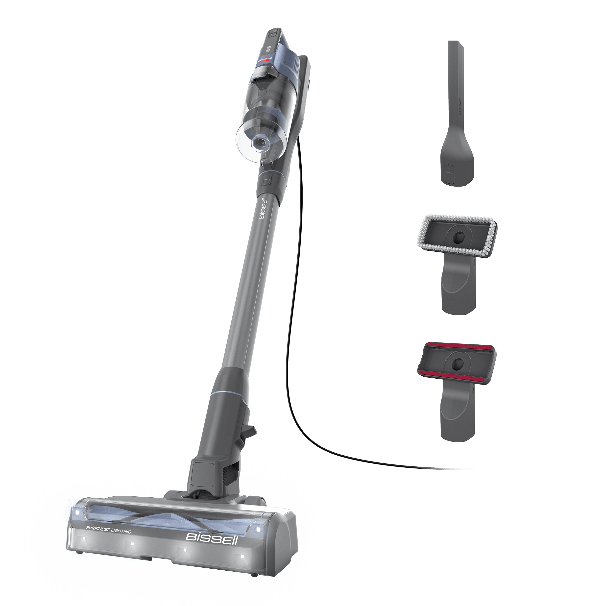 BISSELL PowerClean FurFinder, Corded, Stick Vac, Hard Floor, Rugs, Continuous Power, Headlights Illuminate Hidden Pet Fur 4282