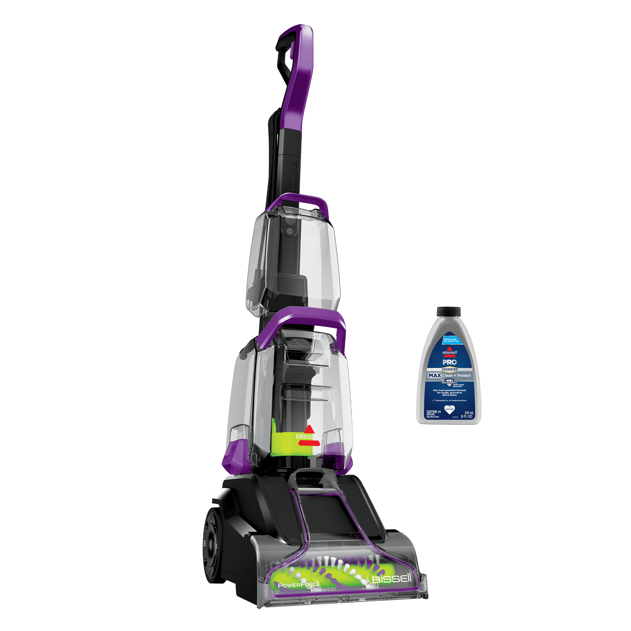 BISSELL PowerForce PowerBrush Upright Deep Cleaner, for Carpet, Compact and Lightweight, Advanced Pro Max Clean + Protect Formula Included, 3938 - Walmart.com
