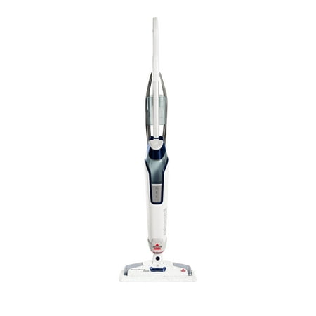 BISSELL - PowerFresh Deluxe Corded Steam Mop - Brite White/Saphire Waltz