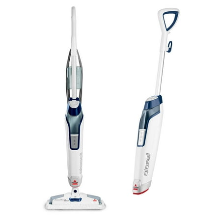 BISSELL - PowerFresh Deluxe Corded Steam Mop - Brite White/Saphire Waltz