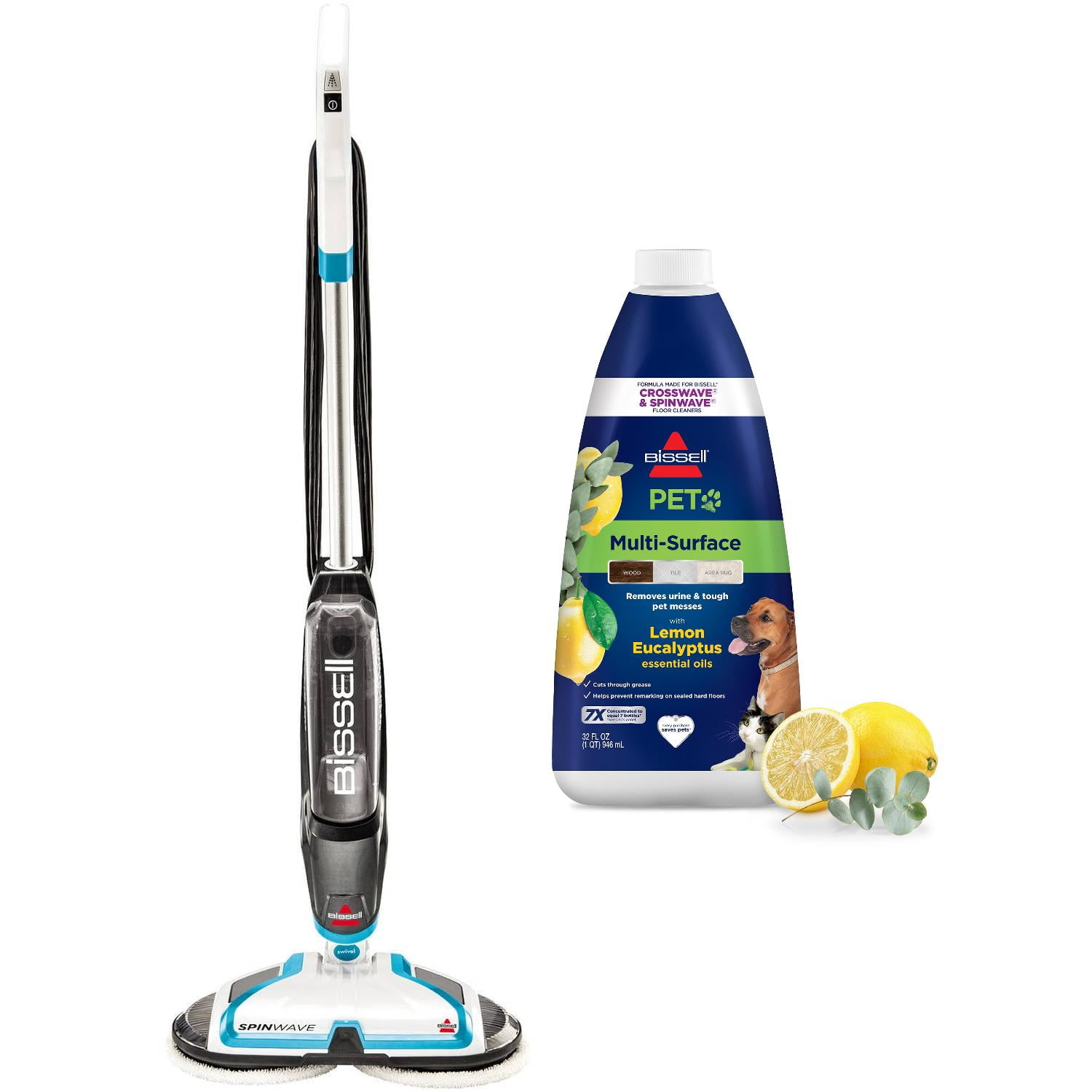 Bissell Blue Electric Spinwave Hard Floor Mop