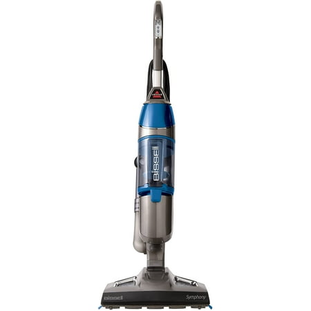 BISSELL - Symphony All-in-One Vacuum and Steam Mop - Grey and Blue