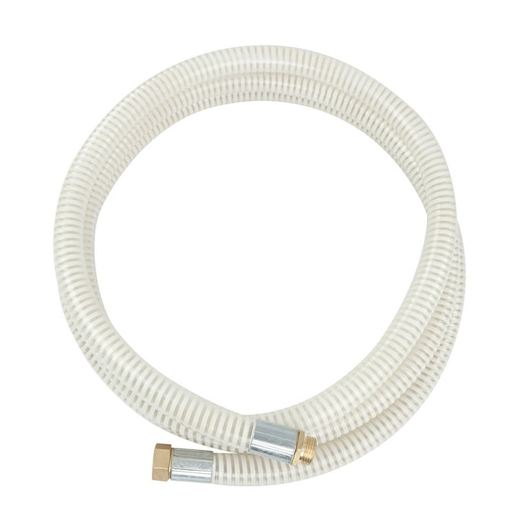 BISupply 10ft Water Pump Hose for Water Transfer Pump PVC Suction