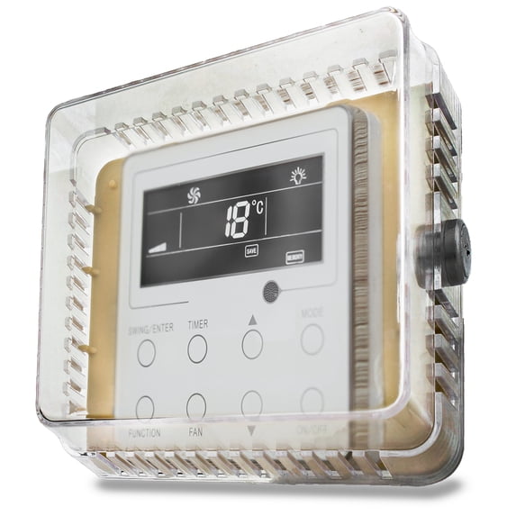 BISupply AC Thermostat Cover with Lock S 1pk - Wall AC Panel Lock Box with Key