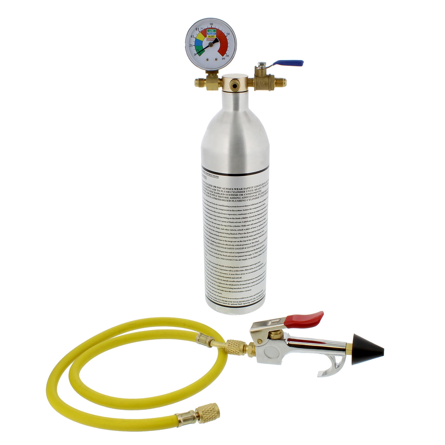 BISupply Air Conditioning Flush Kit 150PSI Refrigerant AC Flush Gun Kit
