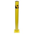 thumbnail image 2 of BISupply 42" Yellow Bolt Down Safety Bollard Post – 1pk Pipe Parking Barrier 2 of 6