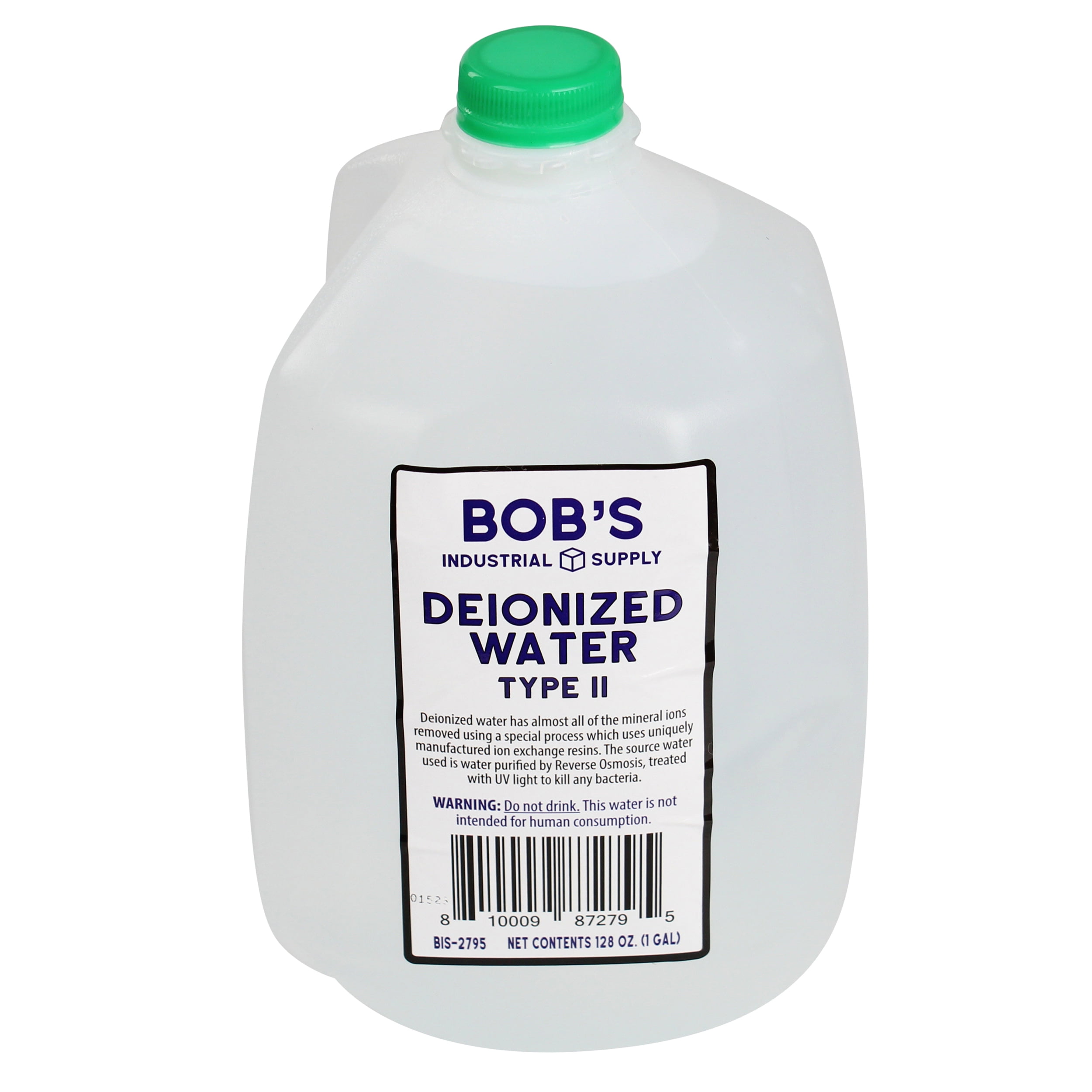 BOB'S INDUSTRIAL SUPPLY BISupply 1Gal Type II Deionized Water Gallon Jug for Auto and Laboratory