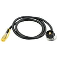thumbnail image 1 of BISupply Low Pressure Regulator Hose 8ft Steel Propane Gas Grill and Heater, 1 of 7