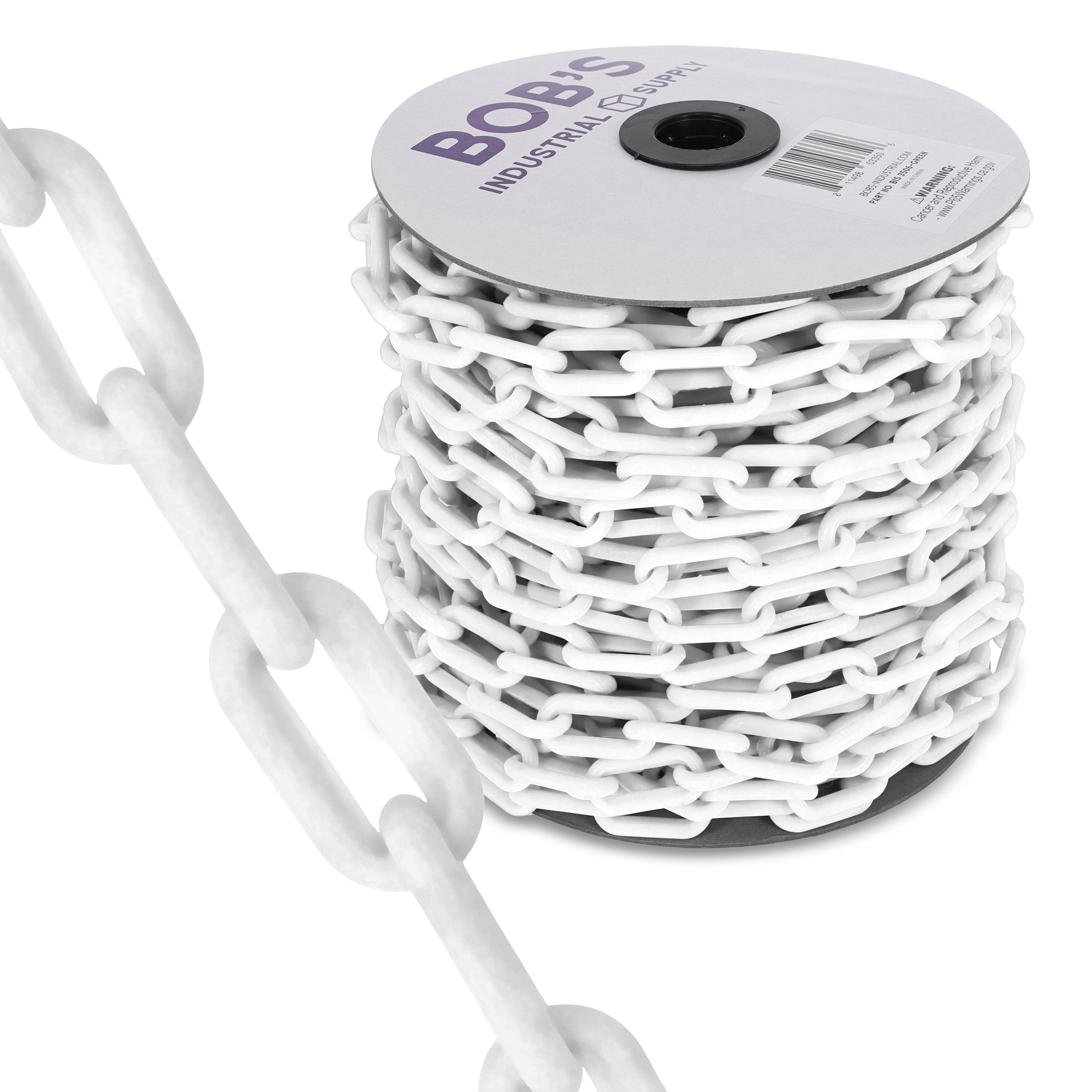 White Opaque Assorted Plastic Open Links (3oz)
