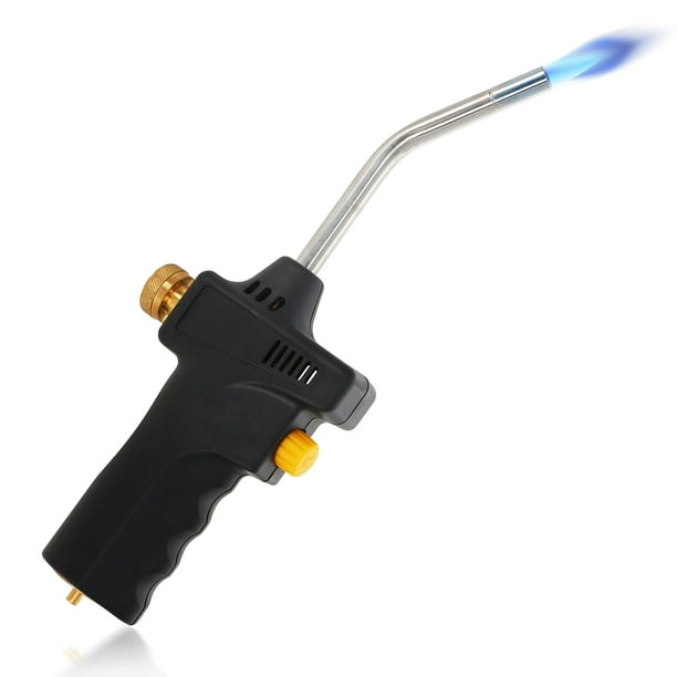 BISupply Propane Torch Head with Igniter Flame Gas Hand Torch Fire Burner Gun