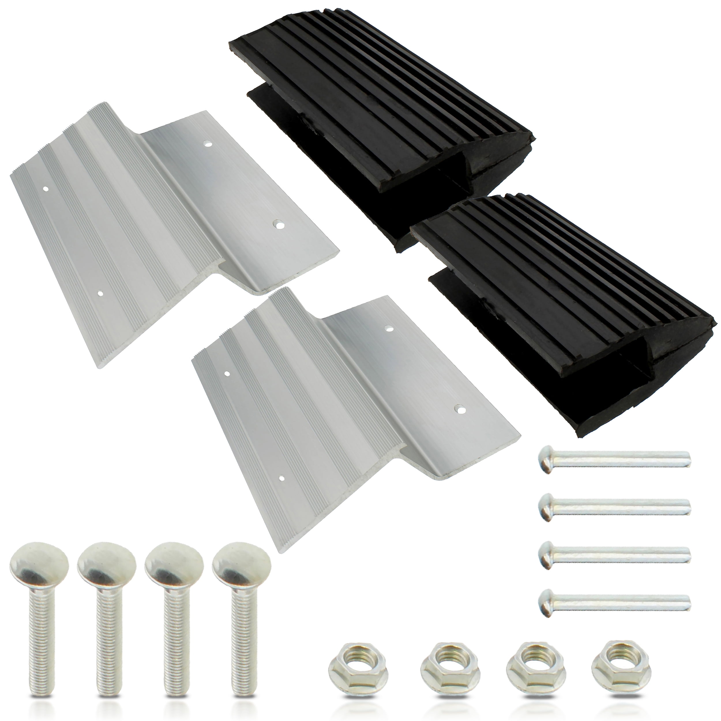 BISupply Truck Ramp End Kit 8in Motorcycle Loading Ramp Brackets and