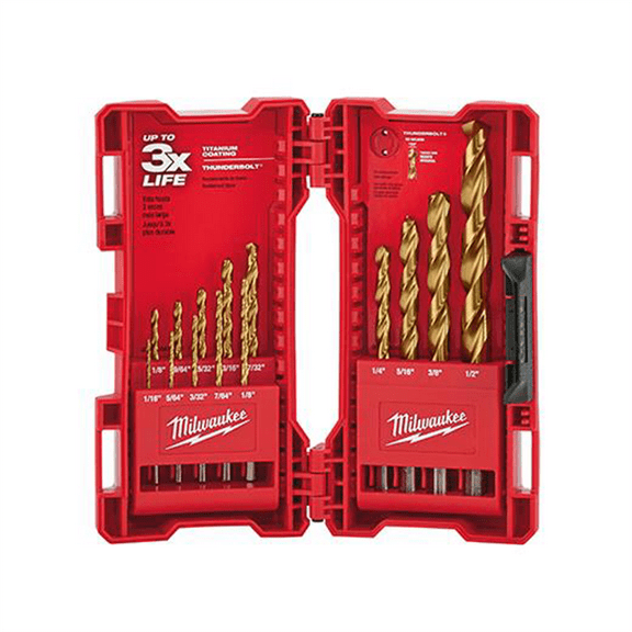 Milwaukee Tool THUNDERBOLT Titanium Drill Bit Set ‐ 14PC