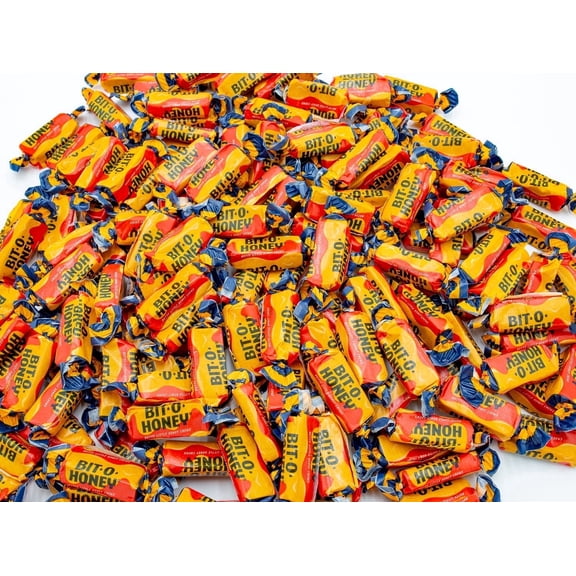 BIT-O-HONEY Nostalgic Candy 2 lb – Retro Taffy Bulk Bag, Honey and Almond Flavor
