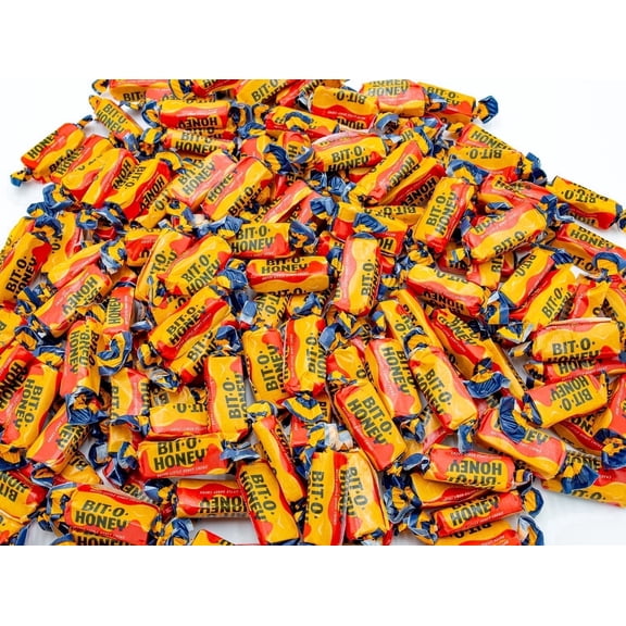 BIT-O-HONEY Nostalgic Candy 2 lb – Retro Taffy Bulk Bag, Honey and Almond Flavor