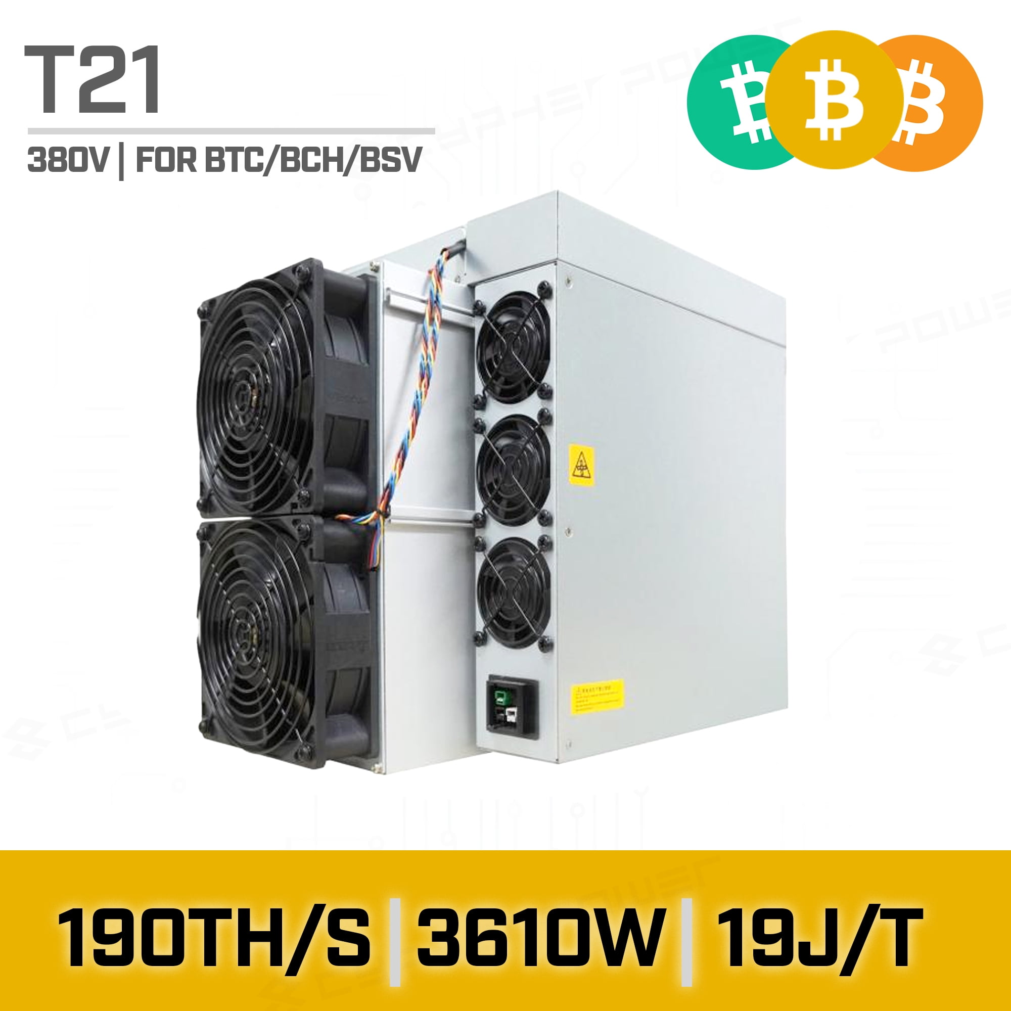 BITMAIN Antminer T21 190THS Bitcoin ASIC Miner19JT, Iceland | Ubuy