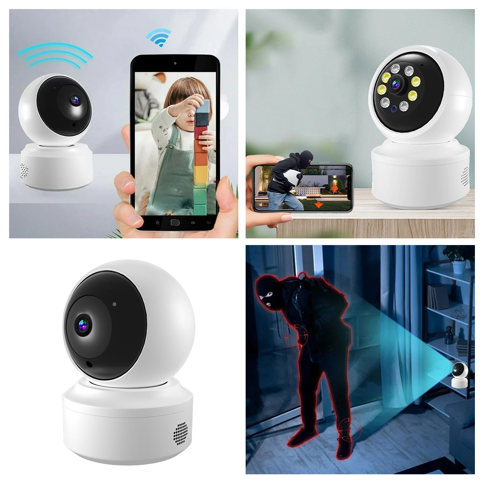 BITOPYTOPSIY Wireless Camera Wifi Version + Ordinary Power Supply + No