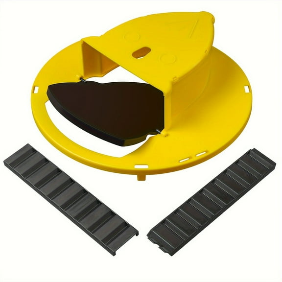 BITOUSHI 1 Pack Humane Mouse Trap Mouse Trap Bucket for 5 Gallon Bucket - Humane Mouse Traps Indoor for Home - Live Mouse Trap Bucket Flip Lid Auto Resets and Holds Multiple Mice Attracts Mice