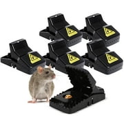 BITOUSHI 6 Pack Mouse Traps Indoor for Home,Mice Traps for House,Reusable Mouse Trap That Work,Small Mice Catchers for Home Indoor, Quick Set Mousetraps Effective