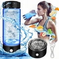 thumbnail image 1 of BITOUSHI Hydrogen Water Bottle, Hydrogen Water Bottle Generator with SPE PEM Technology, 3Min Quick Electrolysis, Suitable for Office, Travel, Exercise, Gift for Lover - Black, 1 of 8