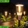 thumbnail image 1 of BITPOTT 8 Pack Bright Solar Pathway Lights Outdoor, 2-in-1 Adjustable Warm&Cool Solar Lights Outdoor, Waterproof IP65, Auto On/Off, 1 of 15