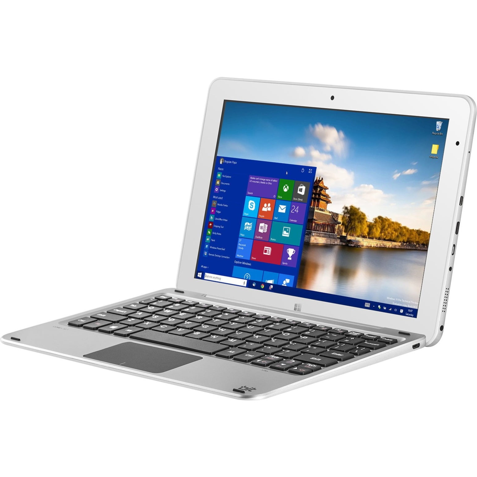 BITT CORE+ 10.1" Touchscreen 2-in-1 Laptop, Intel Atom x5 x5-Z8300, 4GB ...