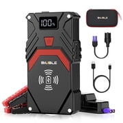 BIUBLE 5000A Car Jump Starter Battery Pack, 12V Battery Booster Charger with USB-C Quick Charger All Gas/8.0L Diesel Engine, Portable Lithium Jump Box with LED Light & Wireless Charging