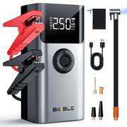 BIUBLE Car Jump Starter with Air Compressor 150PSI, 7500A Portable Car Battery Jump Starter Pack, for Up to 10.0L Gas/8.0L Diesel Engine, 12V Jump Box with USB Quick Charge/3 Modes Lights/LCD Display