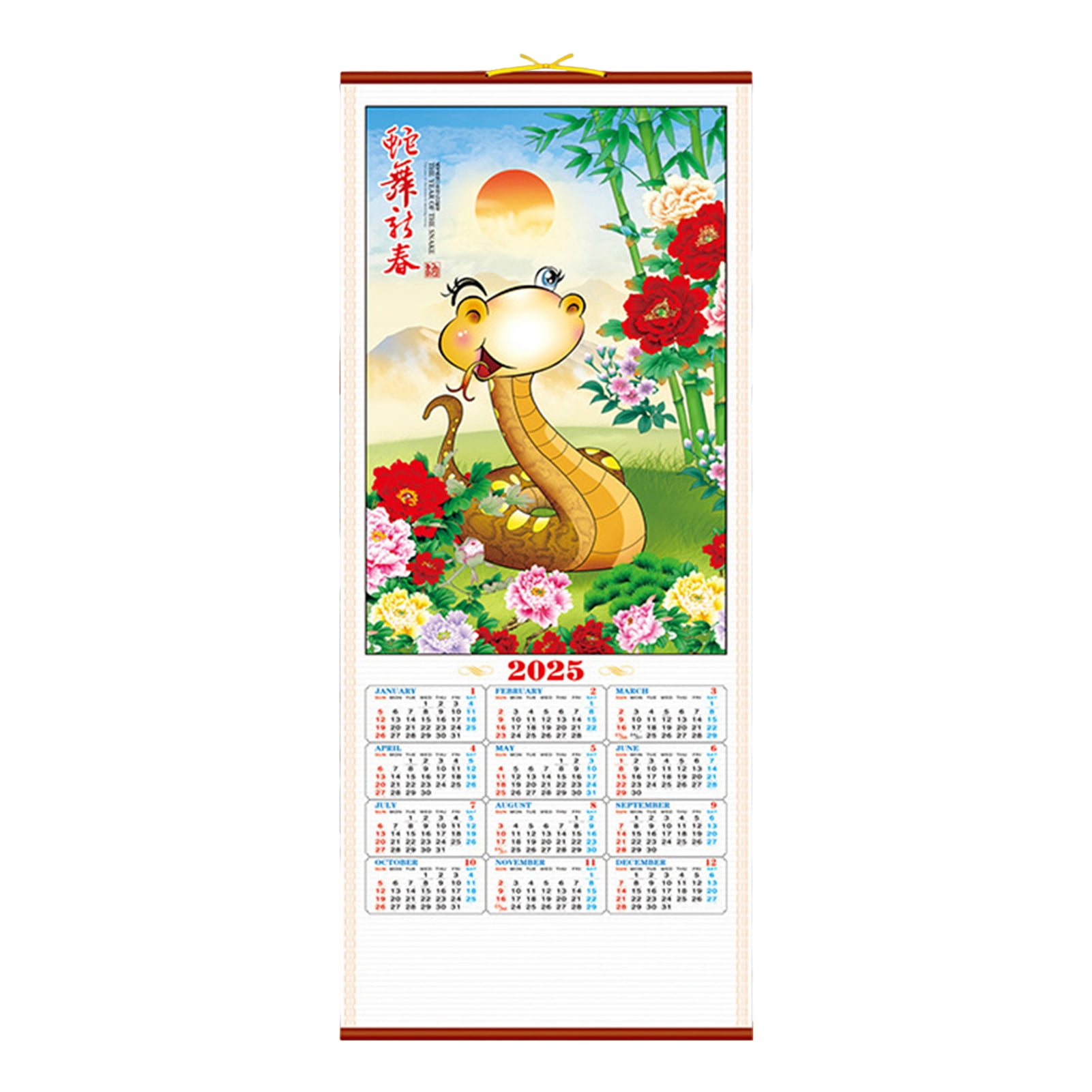 BIWEIBO 2025 Chinese Calendar, Year of The Snake, Lunar Events Calendar