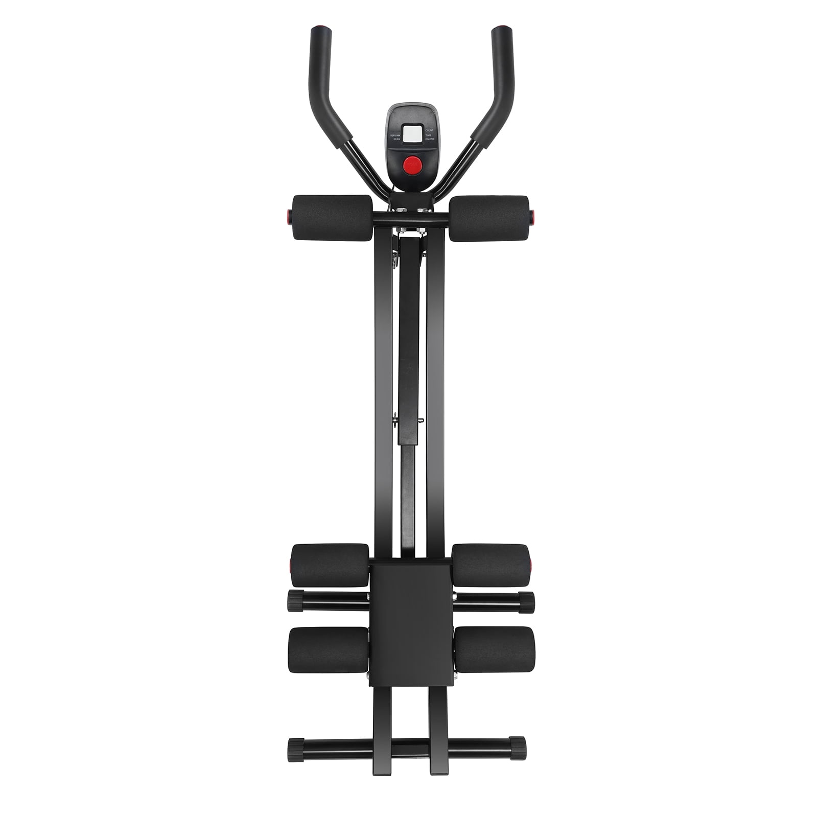 AB Workout Machine With Ergonomic Curved Dual-Track, Adjustable AB