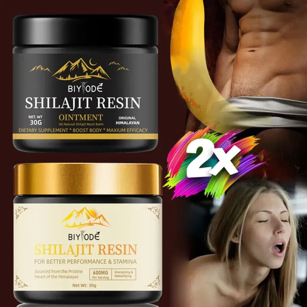 BIYODE Himalayan Organic Pure 100% Shilajit Soft Resin Extremely Potent 2 Pack Body Care Set