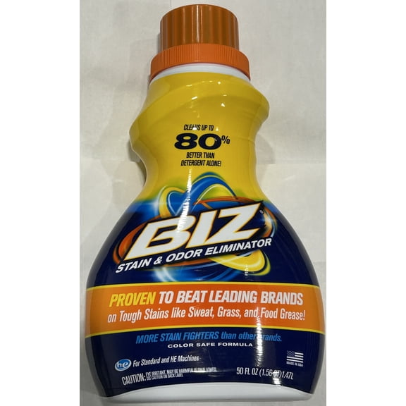 BIZ Stain and Odor Eliminator Liquid 50 fl oz (Pack of 6)