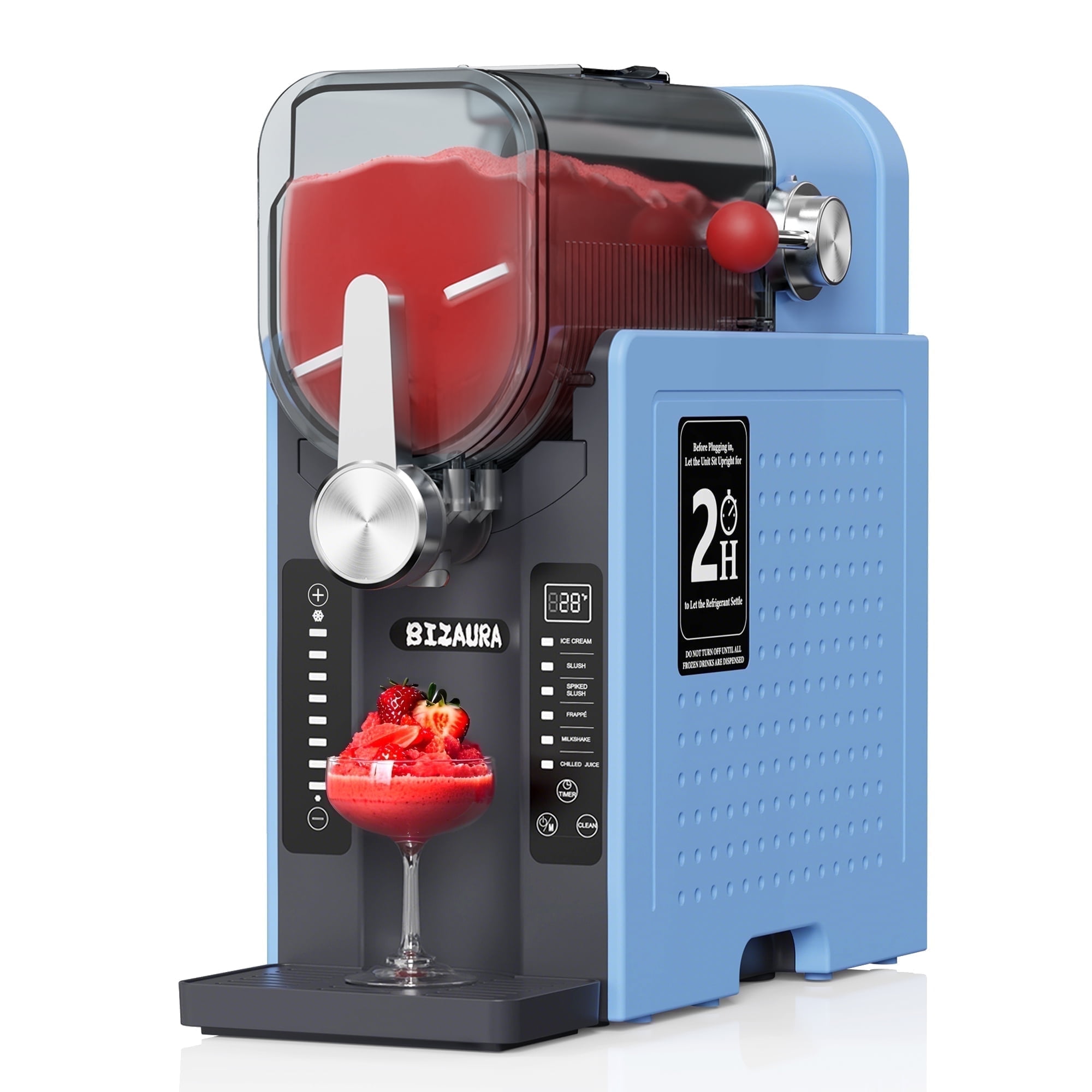 Slush Maschine 2,5 L – 6 Programme Für Slush, Frappé, Milchshake, Softeis, Mit LED-Display, Kein Eis Nötig