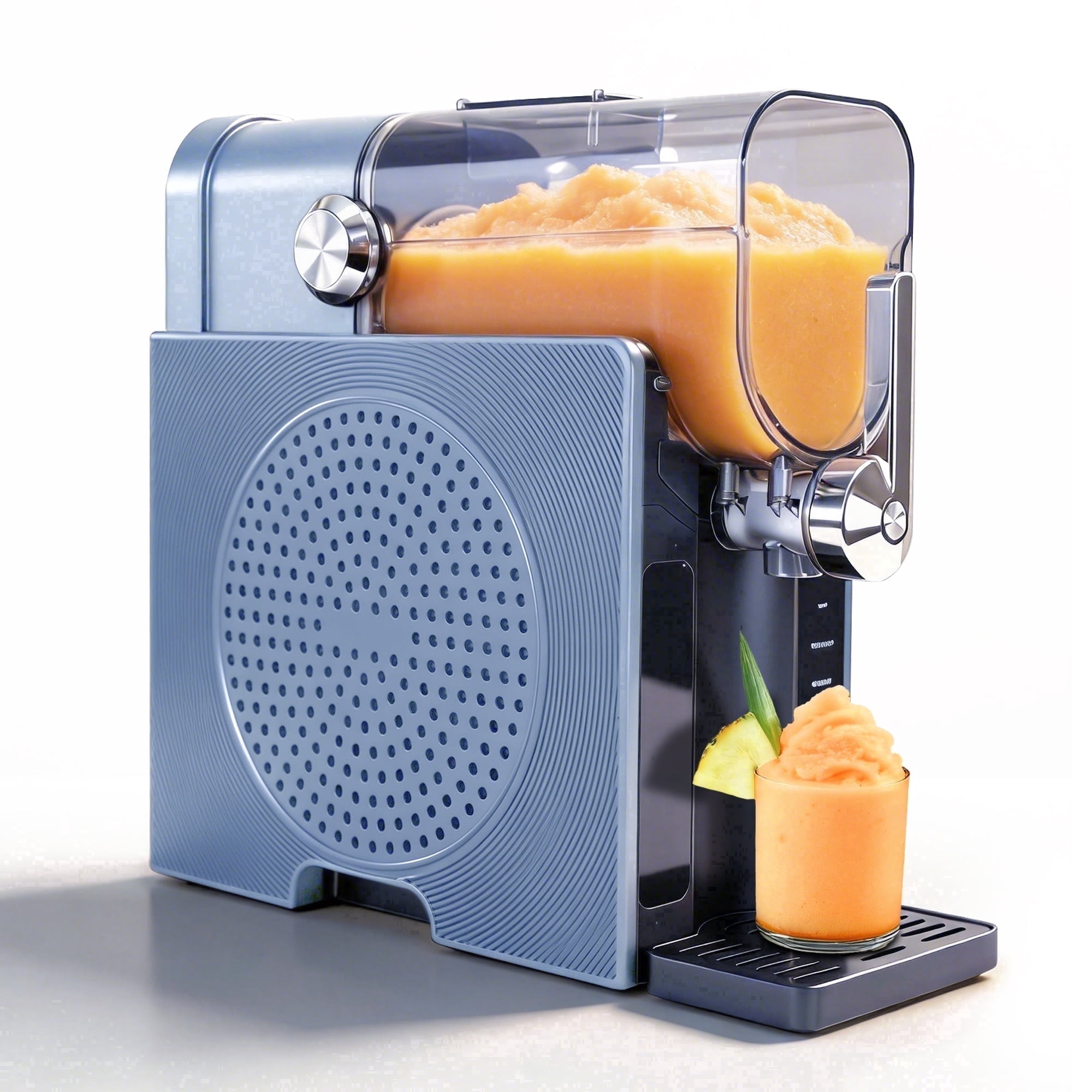 BIZAURA Slushie Machine & Slushy Maker Bundle, Slushy Machine for Home No Ice Need, Professional Frozen Drink Maker, 6 Presets for Milkshakes, Frappés, Slush