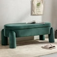 BIZFURN Modern Storage Bench, 44.7 Inch Upholstered Ottoman Bench