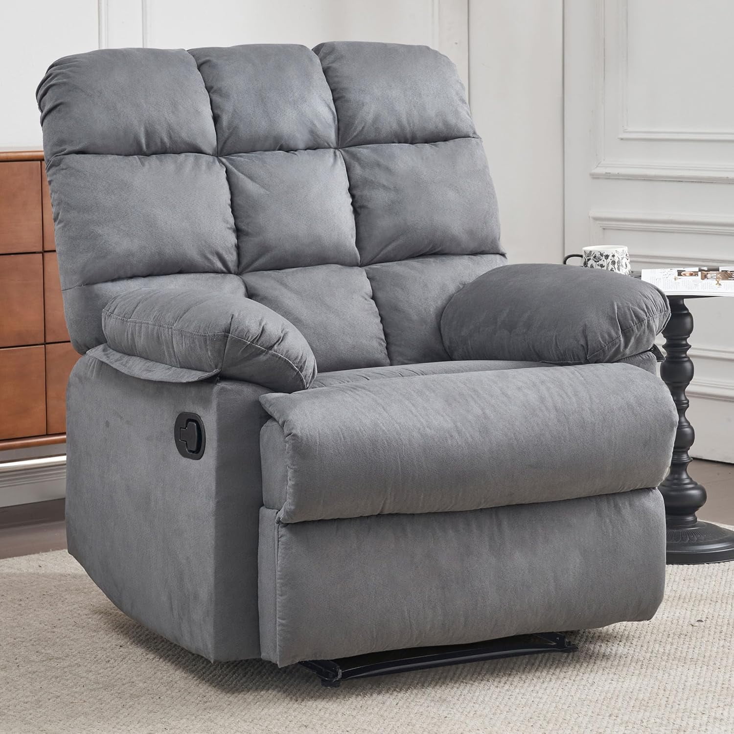 Flash furniture contemporary kelly super soft microfiber rocker recliner sale